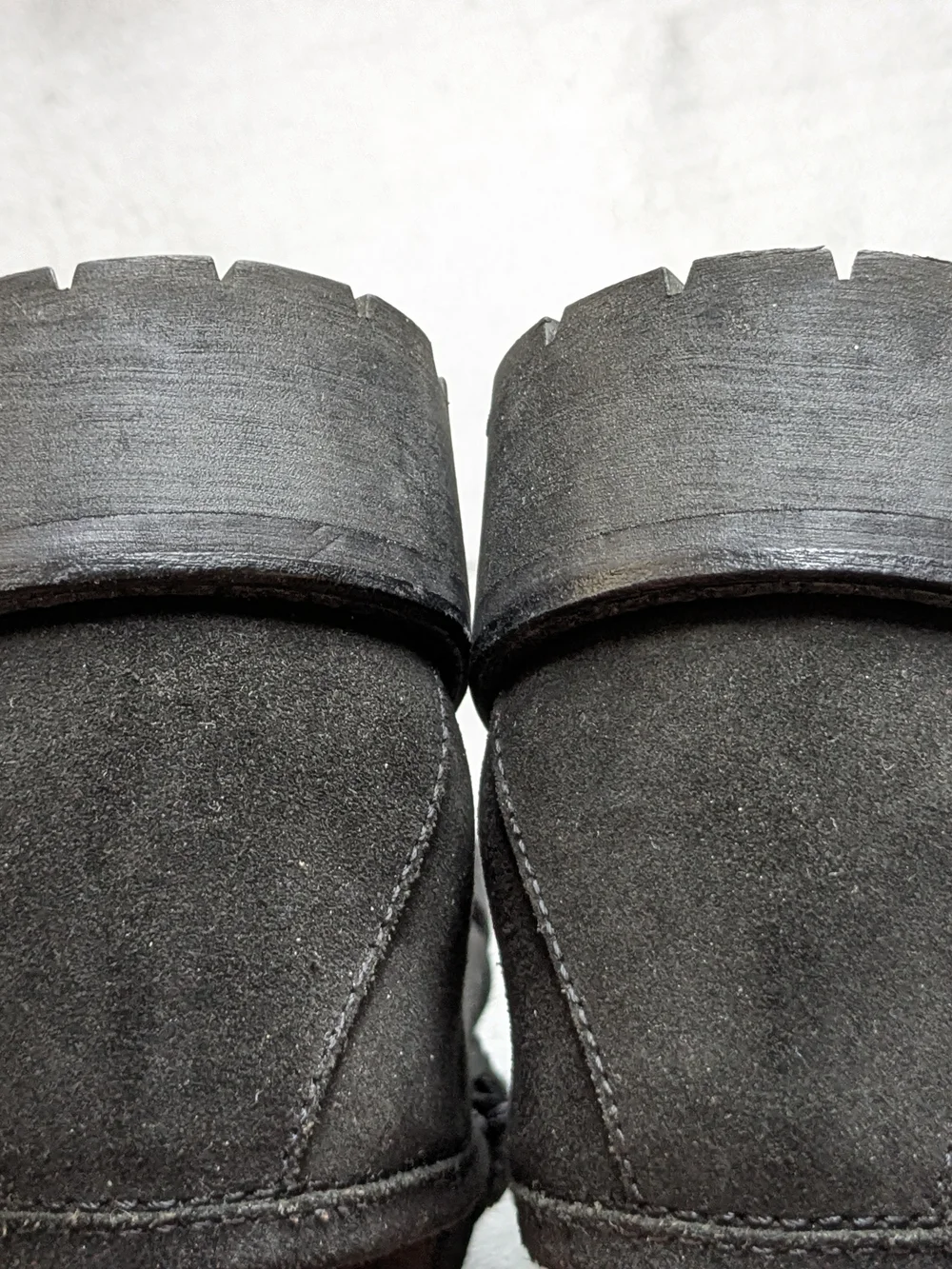 Gucci Men's Black Suede Horsebit Loafers 8 D Leather